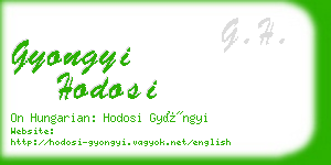 gyongyi hodosi business card